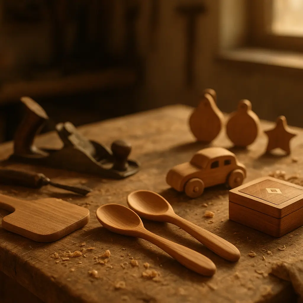 Handgemachte Holzgeschenke